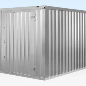 3m x 2.1m Flatpacked Store for Hire (Galvanised)