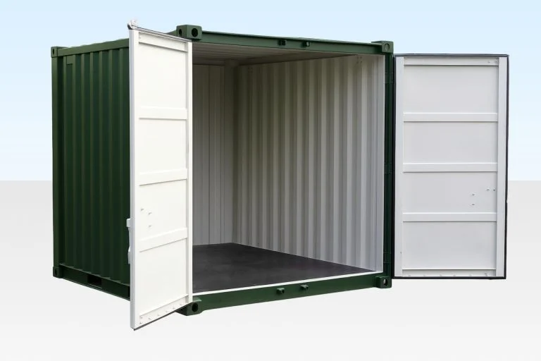 Portable-Space-10ft-Green-Containex-Storage-Container-Angle-Open-768x512