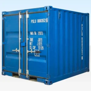 8ft Shipping Container (One Trip) Light Blue (RAL 5010)