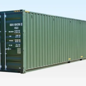 40ft High Cube Container – Green One Trip (9ft 6″ high)