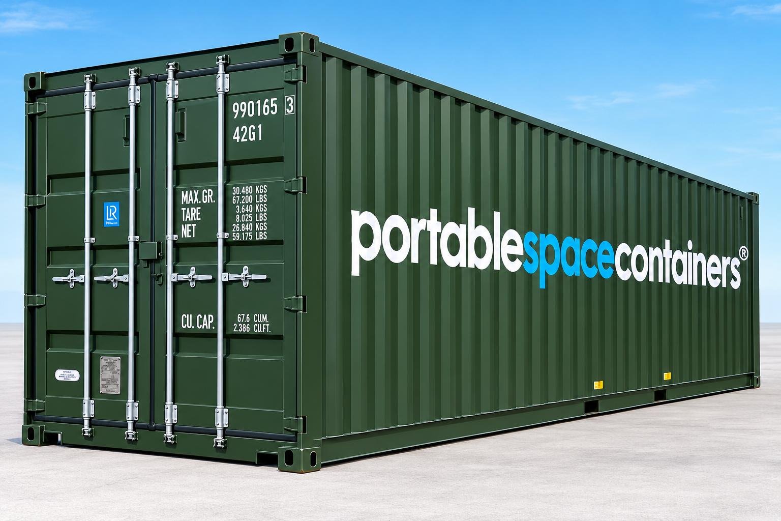 Buy 40ft Shipping Container Green RAL-6007 Online Buy 40ft Shipping Container Green RAL-6007 Online